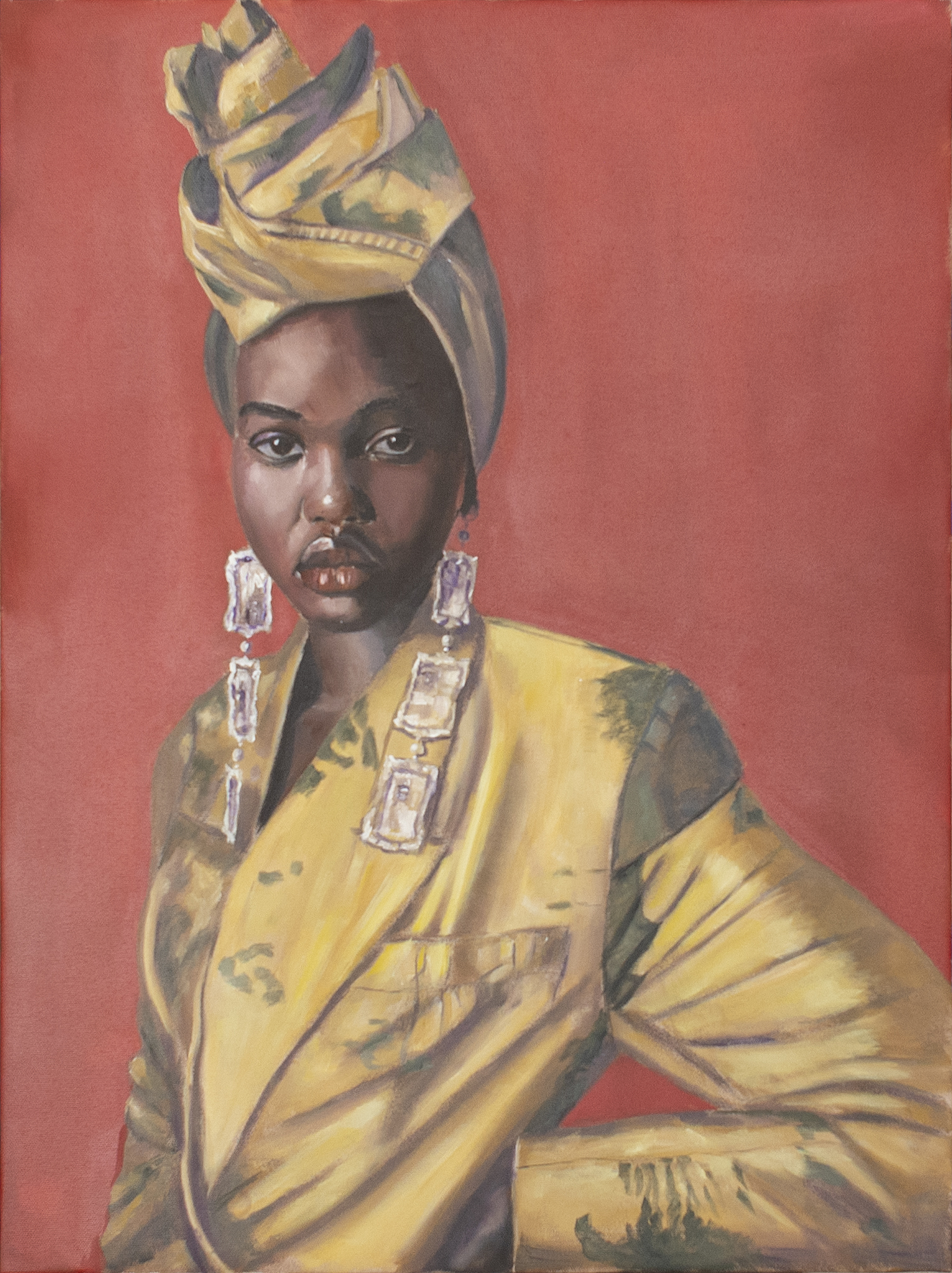 Gril in Gold