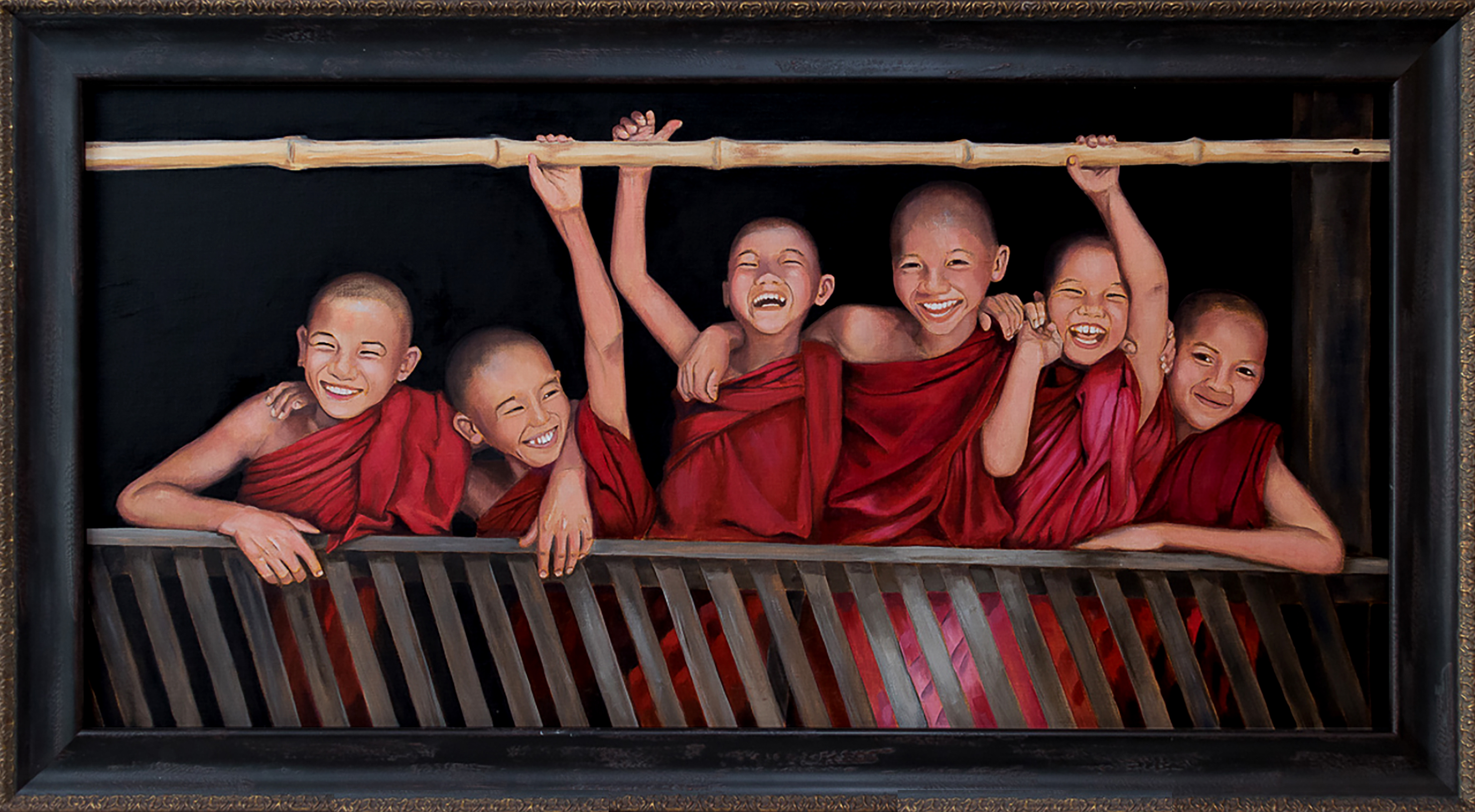 Six Very Happy Novices