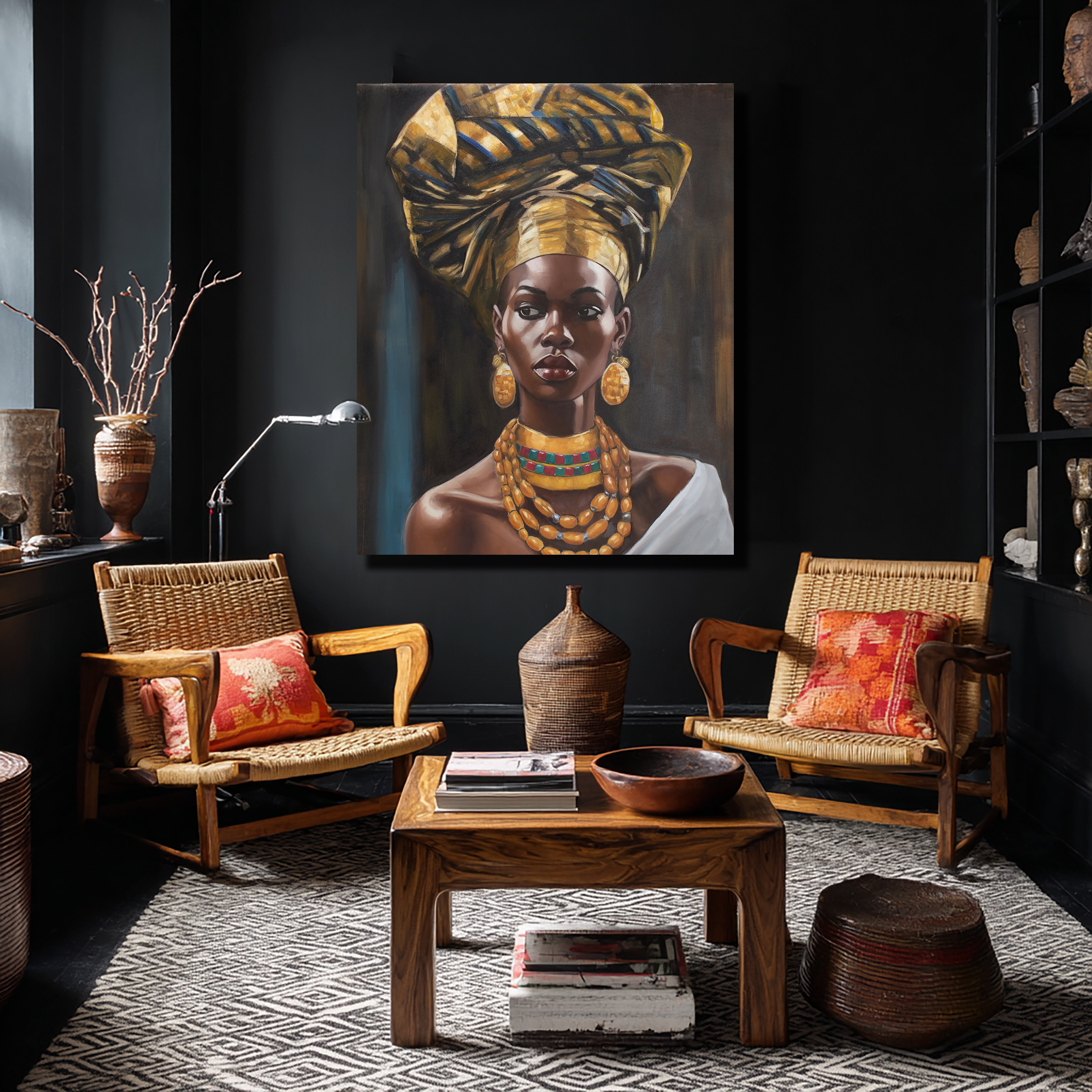 African Queen- in Gold shown in place