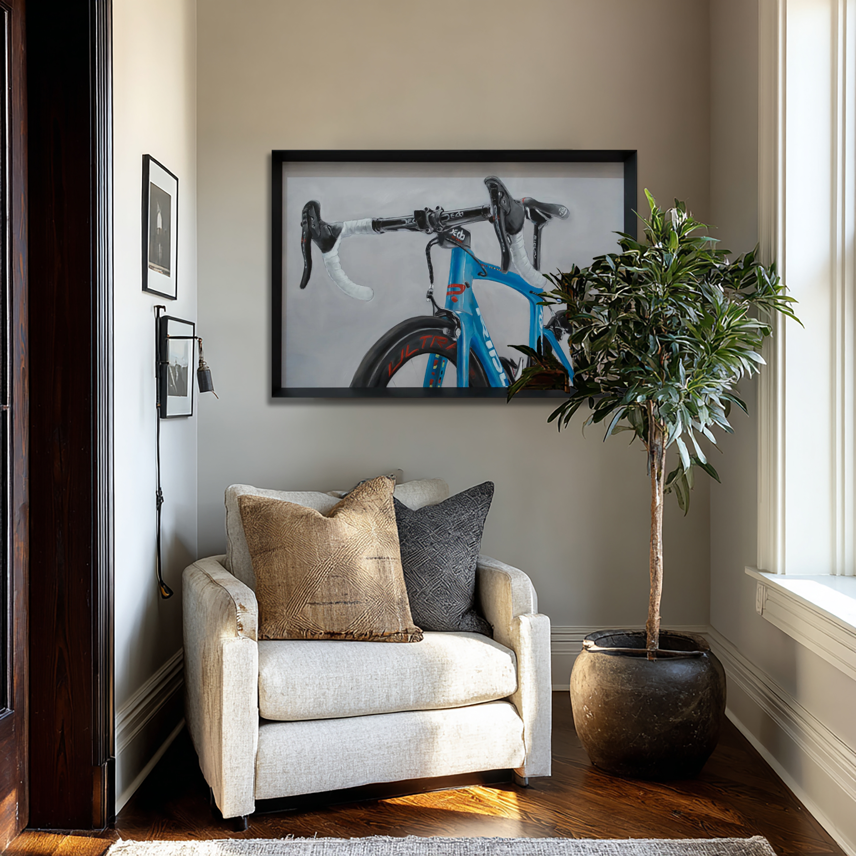 Bill's bike shown in place