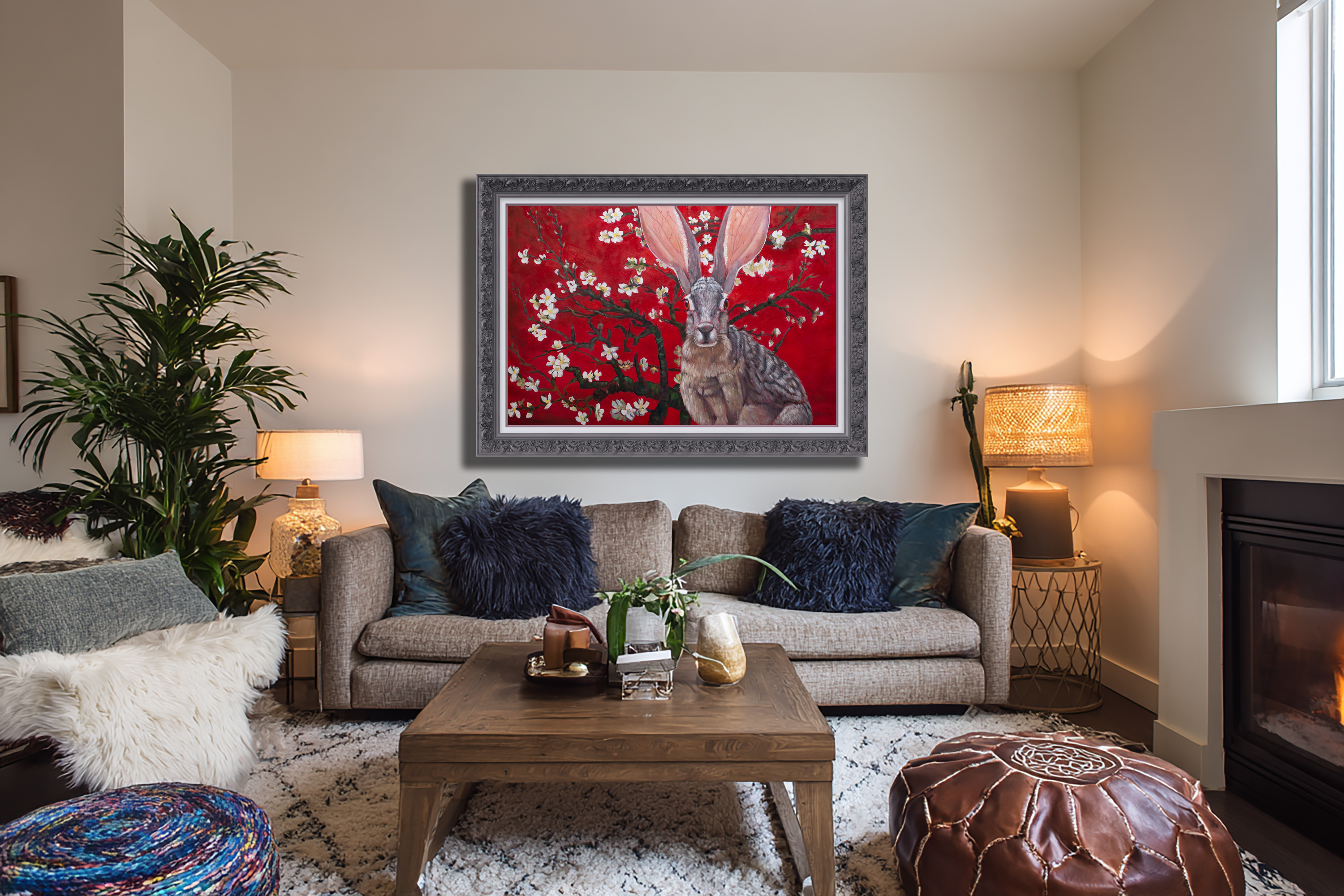 A Bunny in the Blossoms shown in place