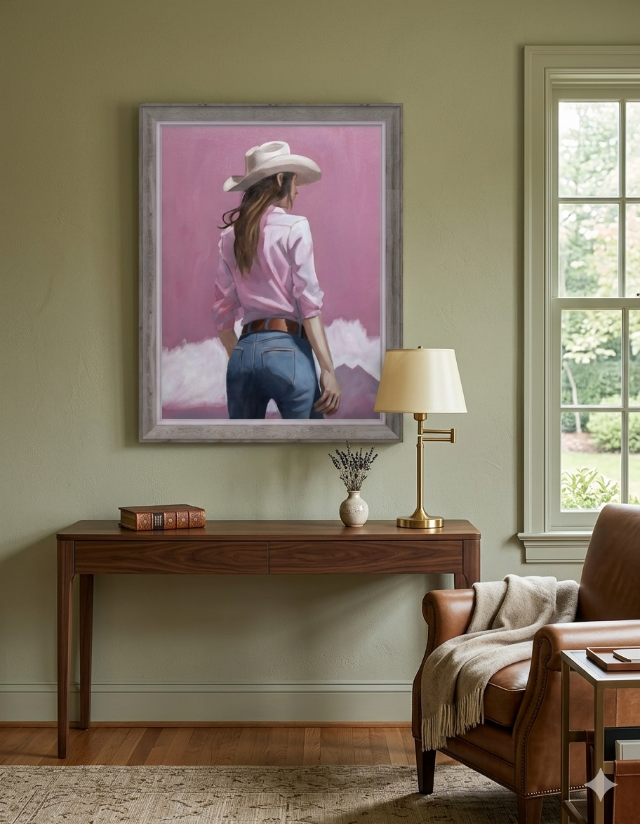 Cowgirl  II shown in place