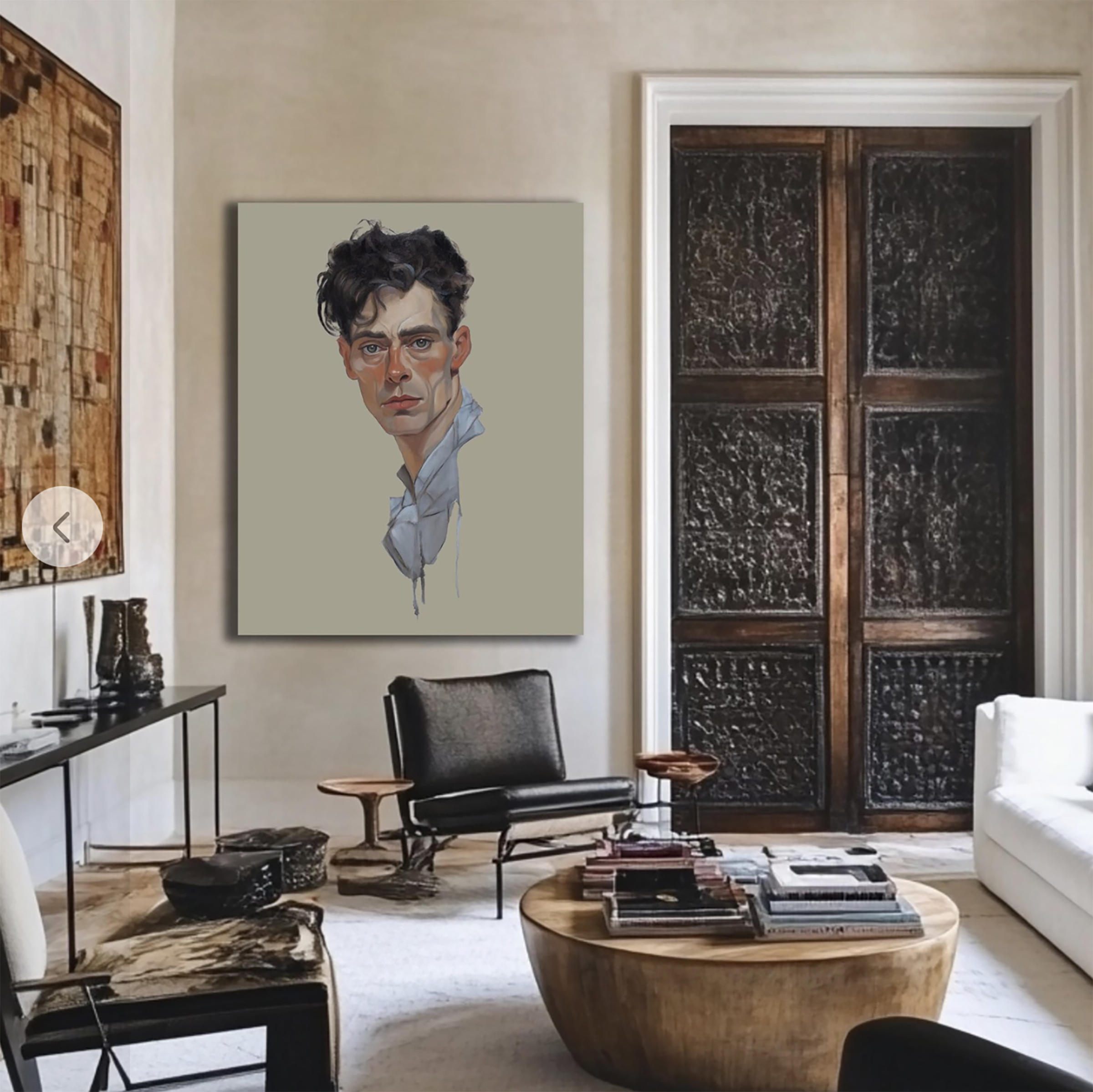 Egon Schiele shown in place