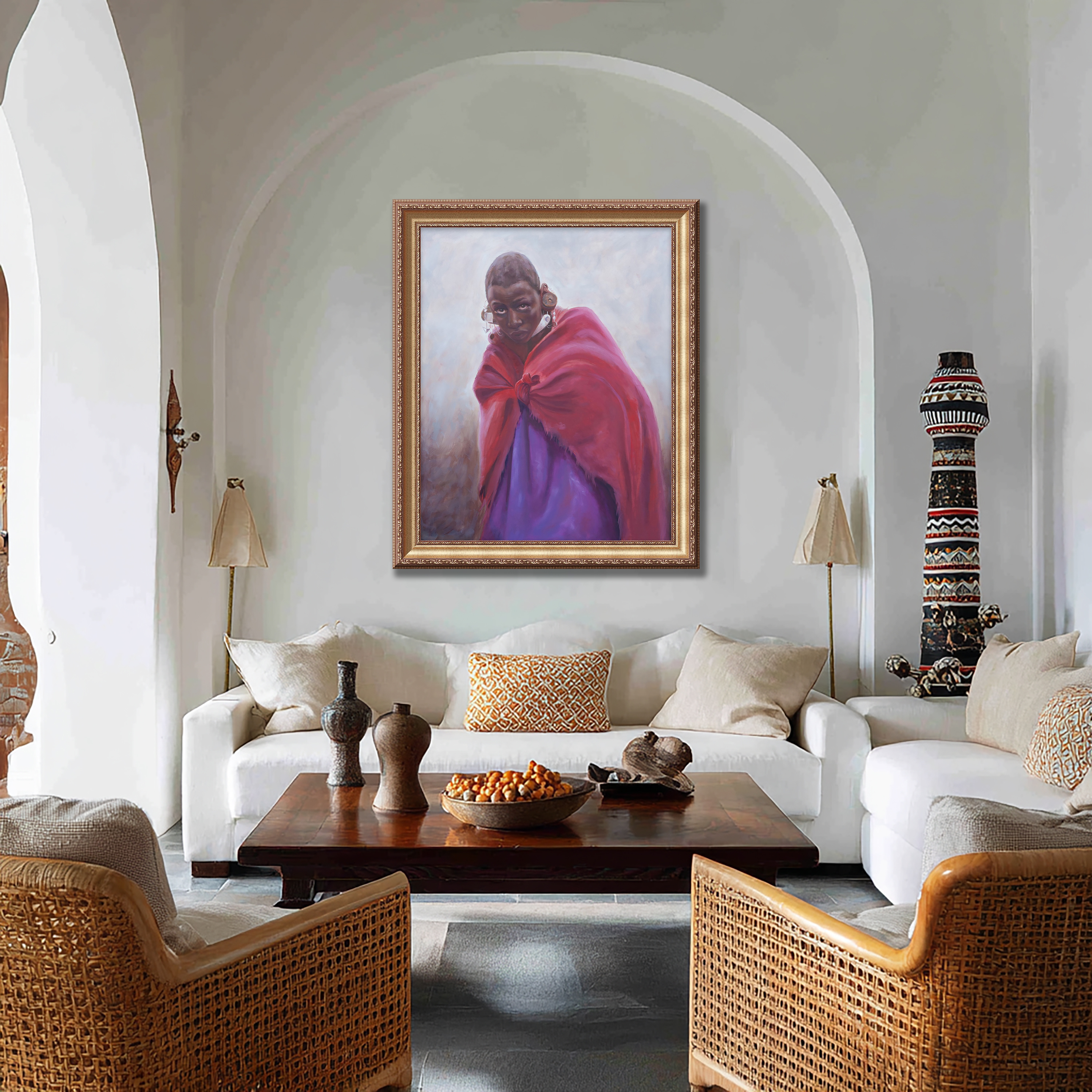Maasai shown in place