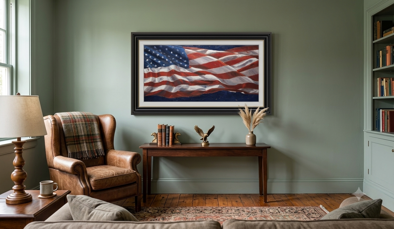 Our Flag shown in place