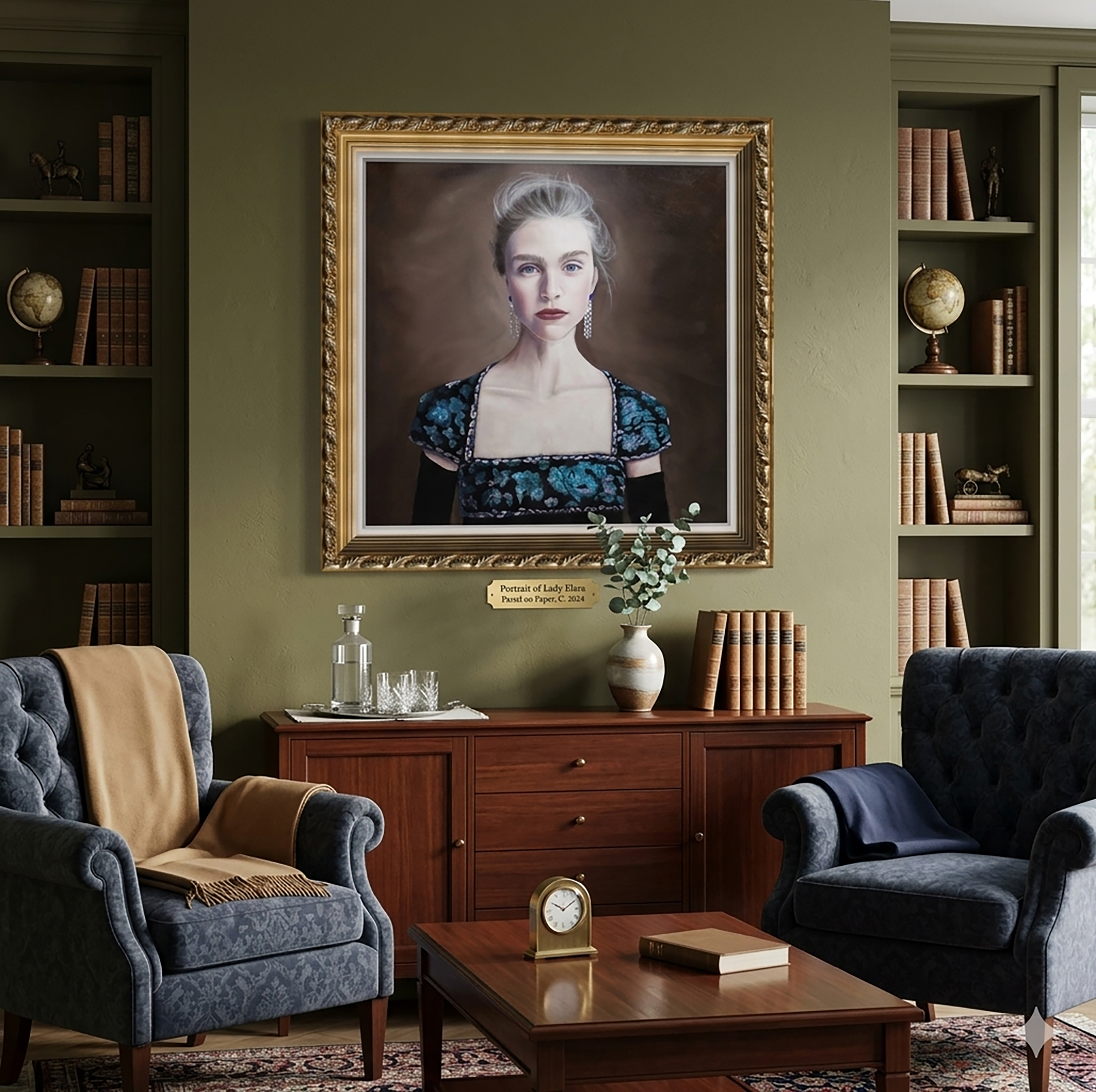 Queen of Sweden shown in place