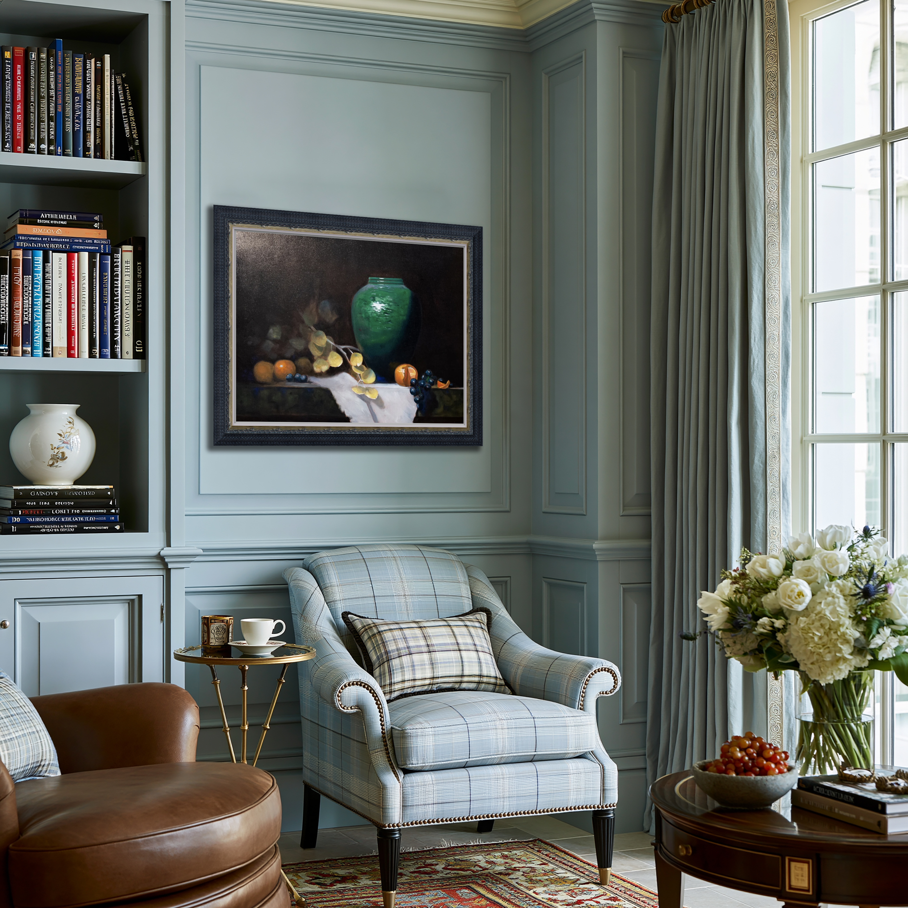 Viridian Vase shown in place