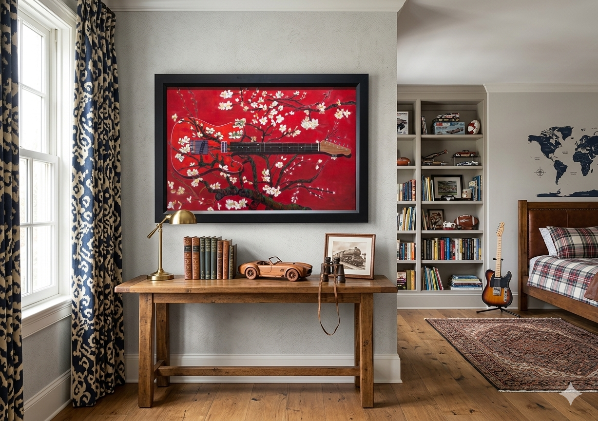 A Tele in the Blossoms shown in place