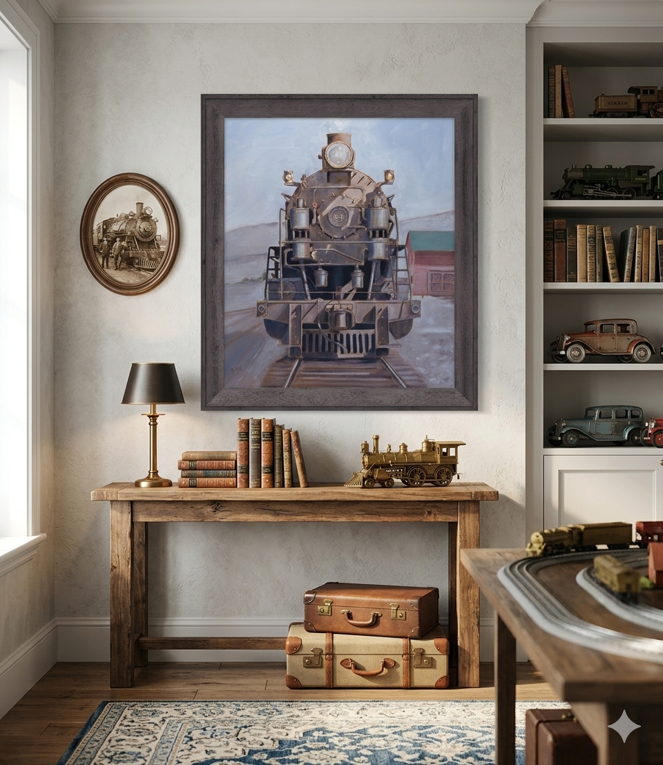 One Very Old Train shown in place
